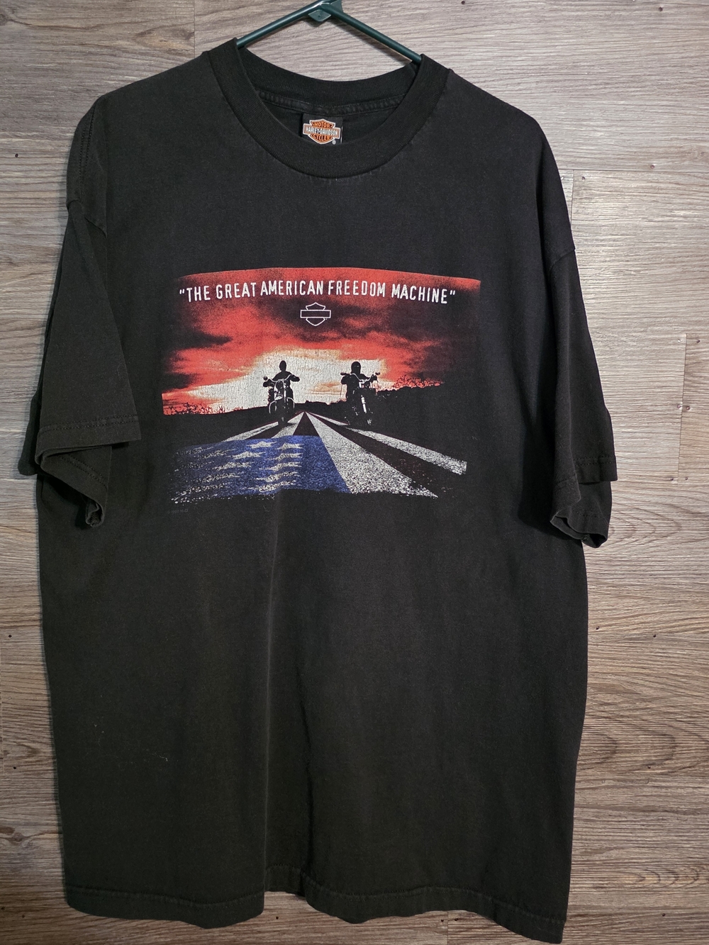 Harley-Davidson Men’s Black Graphic 'The Great American Freedom Machine' T‑Shirt